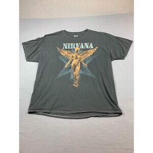Nirvana Shirt Mens Extra Large In Utero Angel Graphic Tee T-Shirt Band Rock Musi